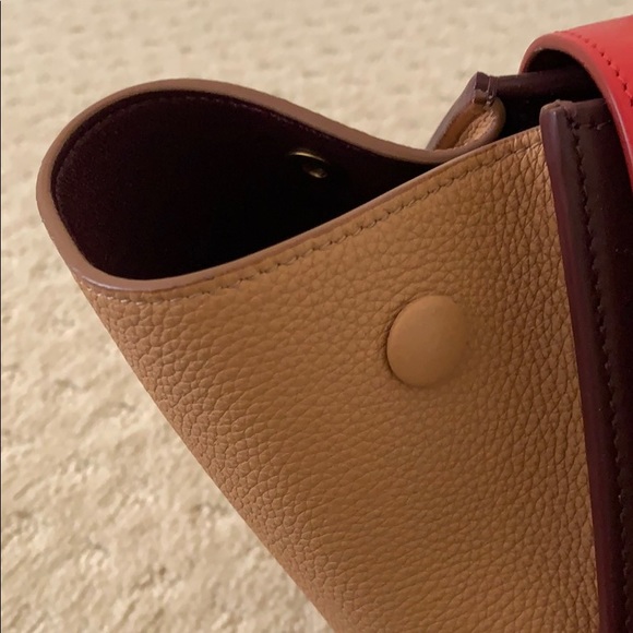 Brand New Celine Trapeze Discontinued Red/Beige - Picture 9 of 12